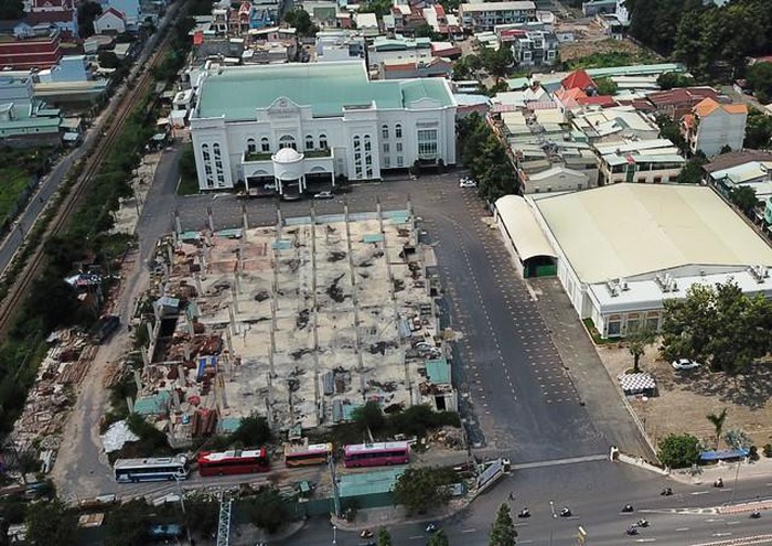 Trung tâm thương mại, hội nghị tổ chức sự kiện xây dựng không phép ở phường Tân Tiến, TP Biên Hòa.